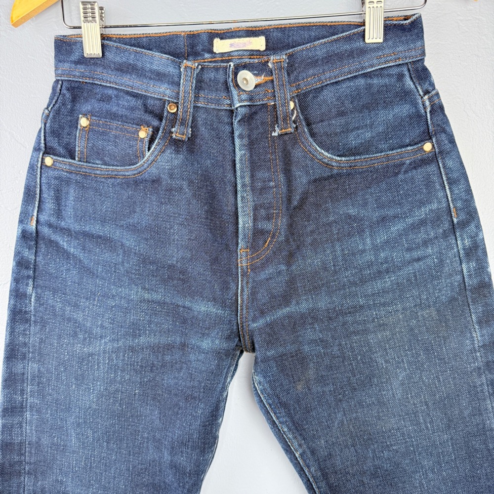 Unbranded Brand UB621 Jeans‎ Women 28 Blue Relaxed Tapered 21oz Selvedge Denim - Picture 11 of 12